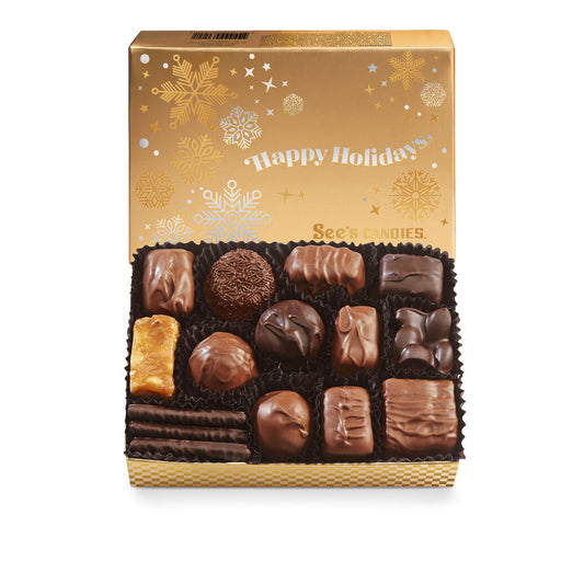 See's Candy Happy Holidays Box < 8 oz Assorted >